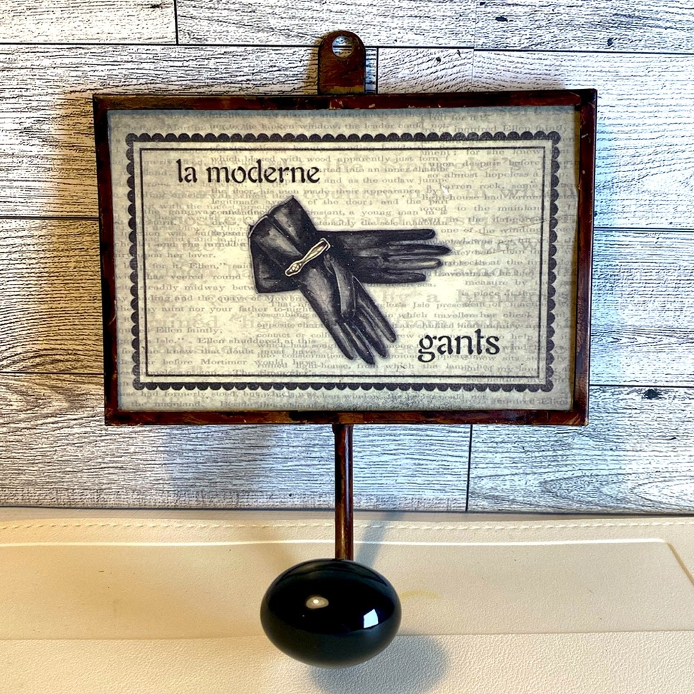Distressed Rod Iron Metal Wall Decor Coat Hanging Hook